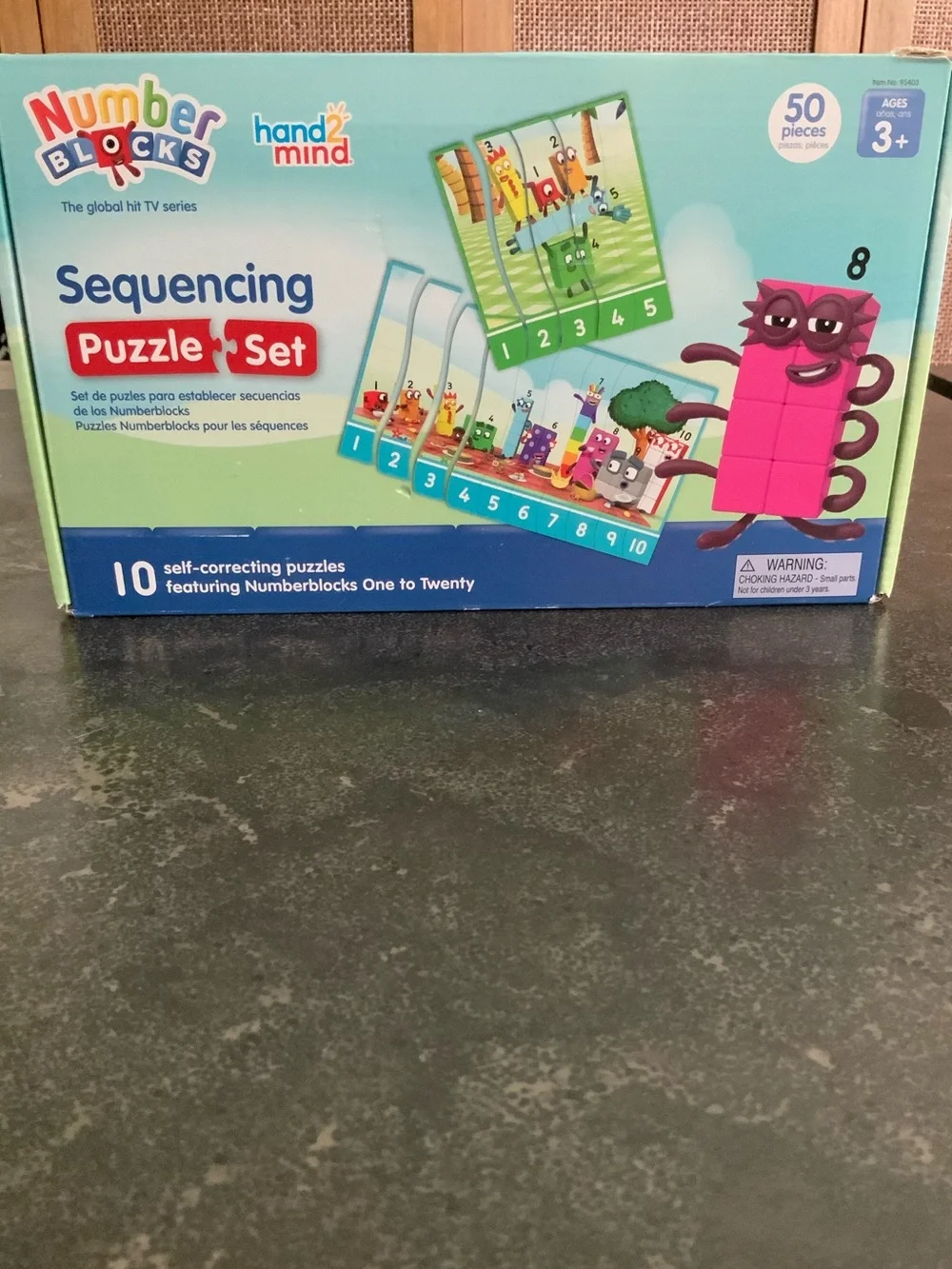 Number Blocks puzzle & balance set bundle